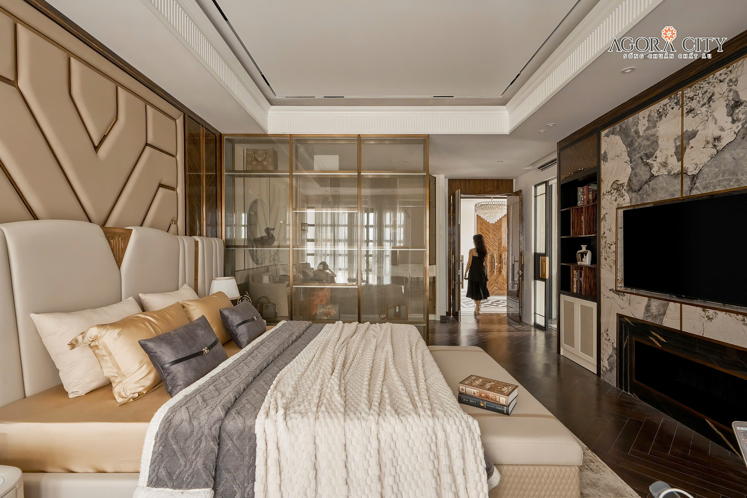 Phòng ngủ nhà mẫu Agora City
