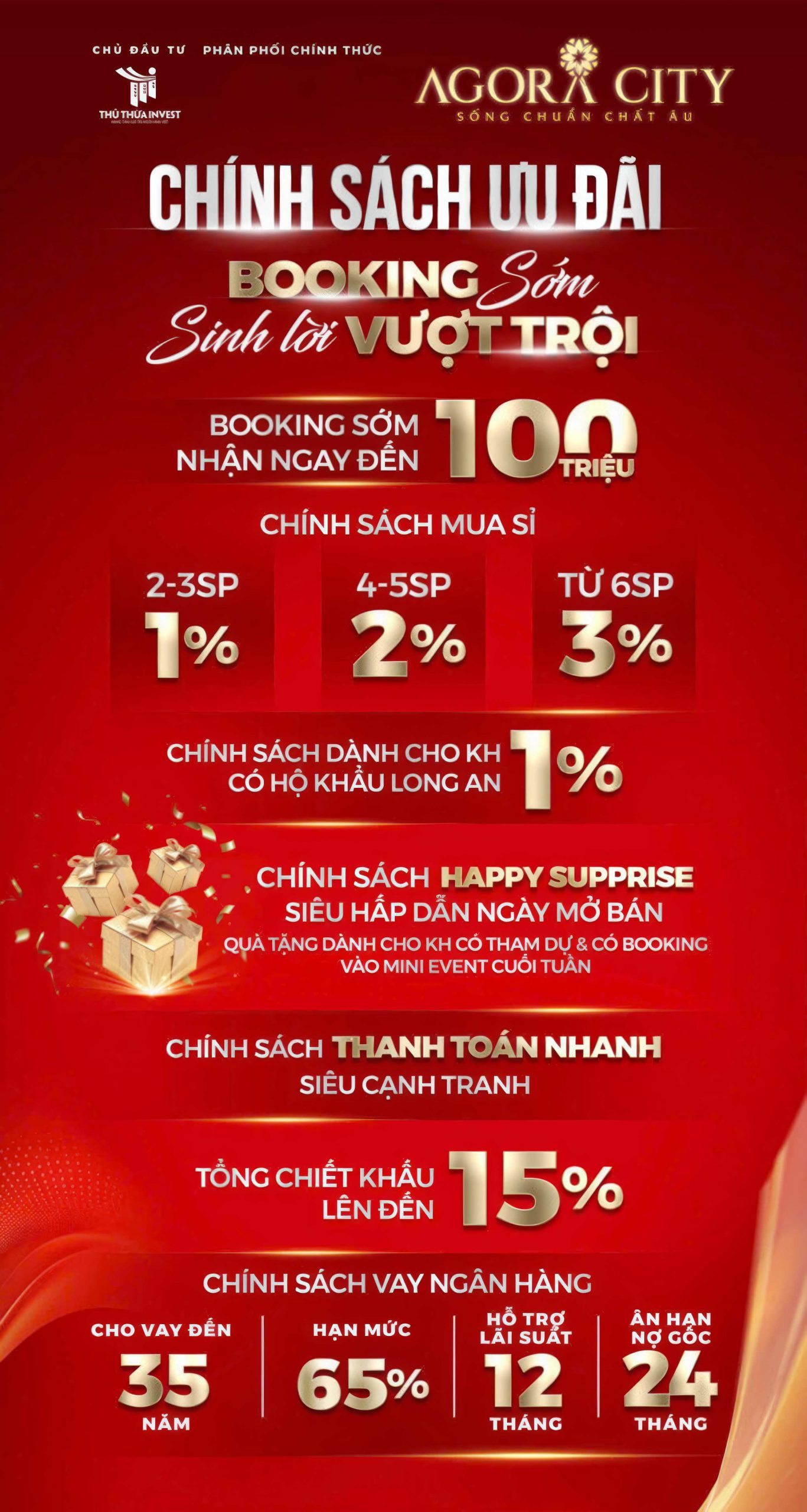 chính sách dự án Agora city